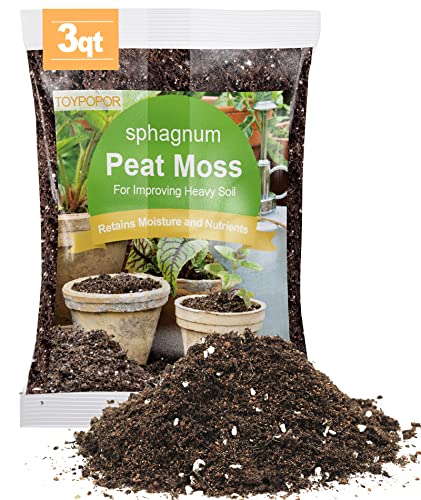 Sphagnum Peat Moss, Natural Bonsai Potting Mix, Succulent and Cactus Potting Soil, Organic Garden...
