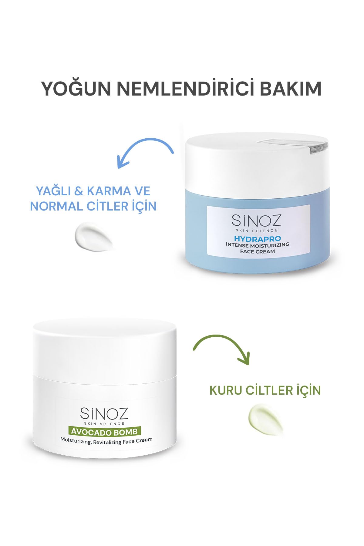 Sinoz Avokado Bomb Canlandırıcı Nemlendirici Yüz Bakım Kremi 50 Ml