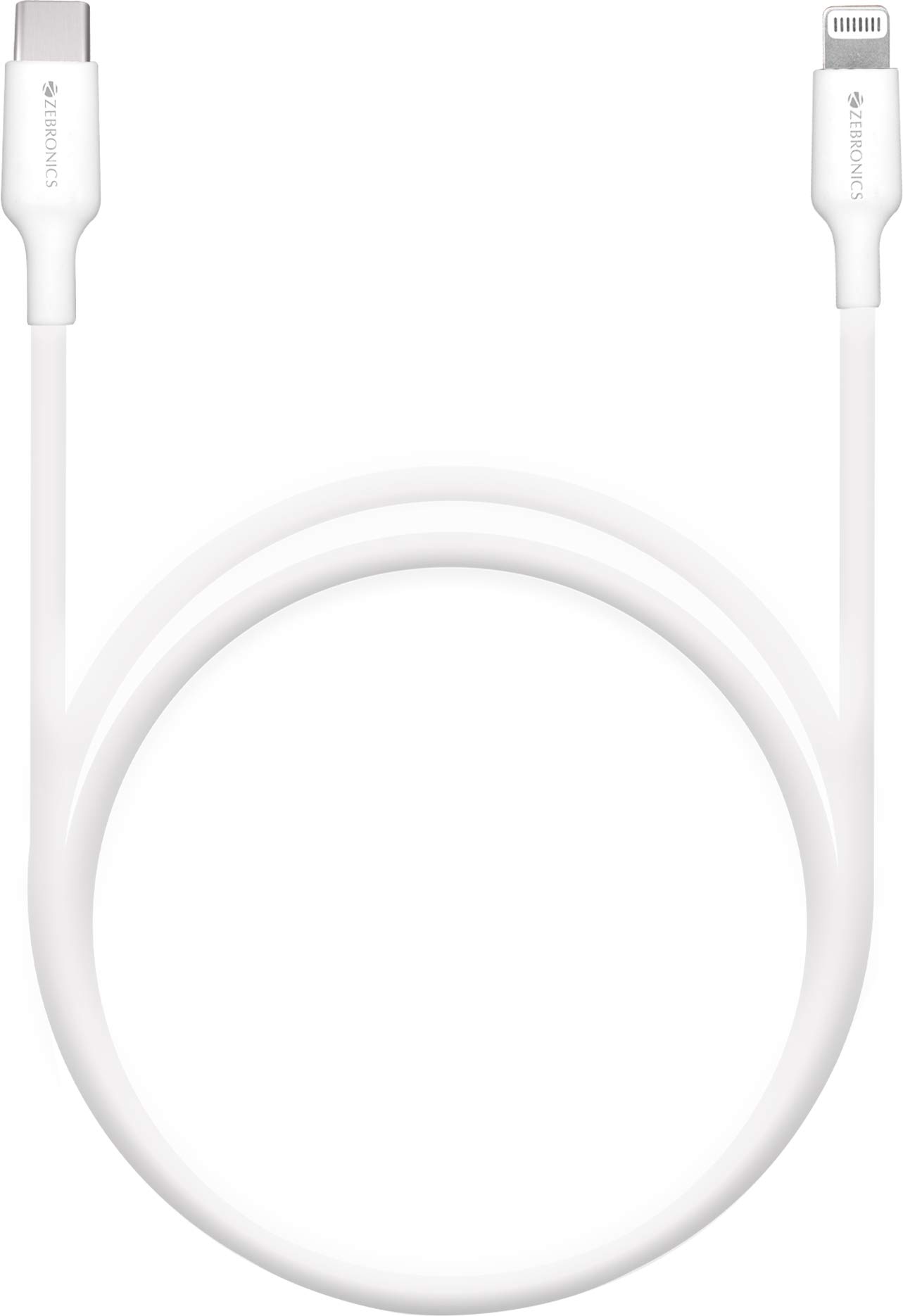 See full amazon price history chart for ZEBRONICS ZEB-CL1000M 3A MFI Type-C to Lightning Cable, Apple Certified, Made for iPhone/iPad/iPod, Supports Type-C PD Adapters, 1 Meter (White) ZEBRONICS ZEB-CL1000M 3A MFI Type-C to Lightning Cable, Apple Certified, Made for iPhone/iPad/iPod, Supports Type-C PD Adapters, 1 Meter (White) (B08Z7DQNBP) Amazon Price History, Amazon Price Tracker