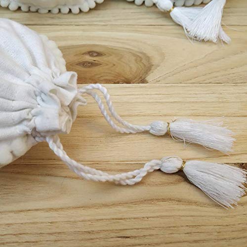 100 Pieces Custom Jewelry Bag Pouch Cotton Bag Pom Pom With Tassel Logo Print Personalize And Sizing Jewelry Coin Purse Bag Gift Bag Jewelry (3X4 Inches, 500 Pieces) #TOP7