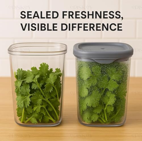 Image of STOREG Airtight Kitchen Storage Containers Set 1 PCS | 1000 ML Pulses, Grains, Cereals, Dry Fruits | Leak Resistant, BPA-Free, Freezer Safe, Stackable Containers (Pack OF 1)