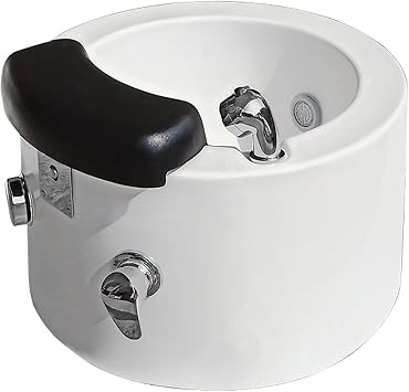 Pedicure Foot Spa Acrylic Pedicure Sink Floor Type Foot Massage Basin Manicure Basin Used in Beauty Salons and Nail Salons Basin Sturdy Durable Acrylic Foot Bath Best Pedicure at Home Spa Treatment