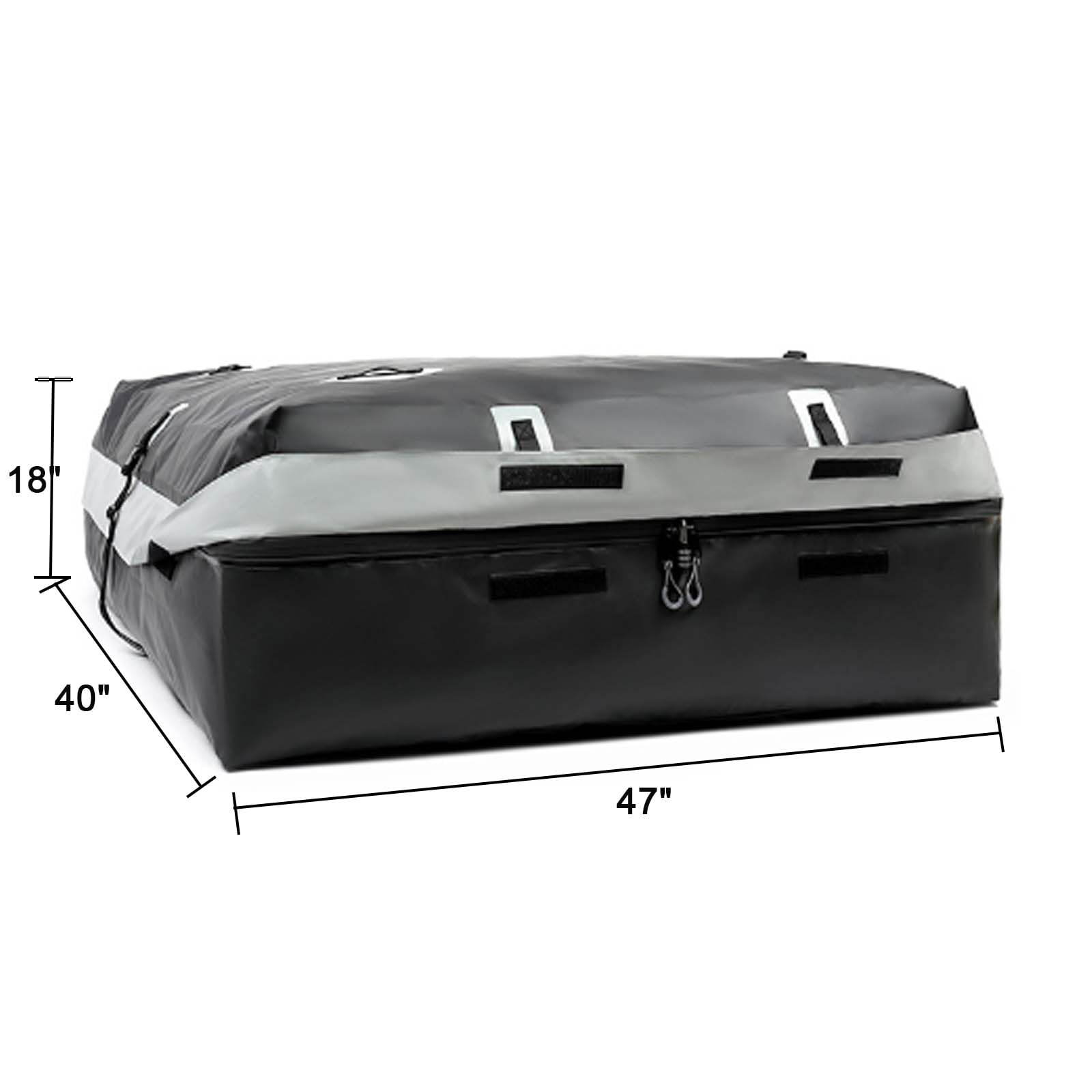 Borsa impermeabile per tettuccio auto, con 4 ganci per porta, 2 cinghie extra, tappetino antiscivolo, borsa per il trasporto, adatta per tutti i veicoli con o senza portapacchi, facile da usare