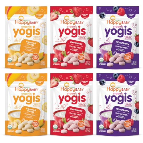 HAPPY BABY Yogis, Yogurt Bites Variety Pack...