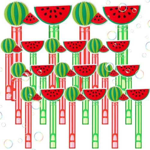 Rotatingpals 24 Pcs Fruit Party Favors Mini Fruit Bubble Wands