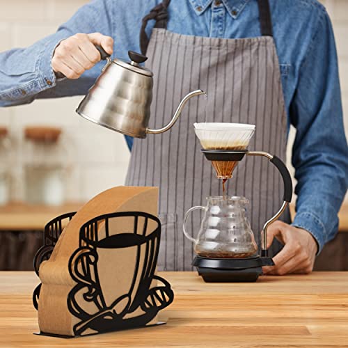 1 Pcs Coffee Filter Holder,Coffee Paper Storage Rack Coffee Filter Paper Container Stand For Fan-Shaped,T-Shaped,Square-Shaped Over Paper Filters,Good For Home Kitchen Restaurant Picnic Party Wedding #TOP3