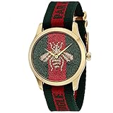 腕時計 GUCCI(グッチ) YA126487A ｸﾞﾘｰﾝ×ﾚｯﾄﾞ文字盤 ユニセックス [並行輸入品]
