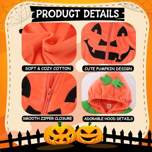 Disfraz de Calabaza para Bebé Talla Pequeña miniatura 2
