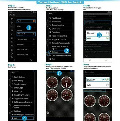 Diagnostic app settings for connection