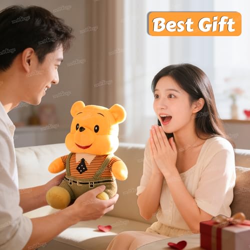 Image of Zest 4 Toyz Soft Toys for Kids (28 Cm) | Cute Stuffed Animal Plush Toy | Baby Toys | Cuddly Honey Teddy Bear for Kids | Cute Bear Soft Toy | Birthday Gift for Boys & Girls