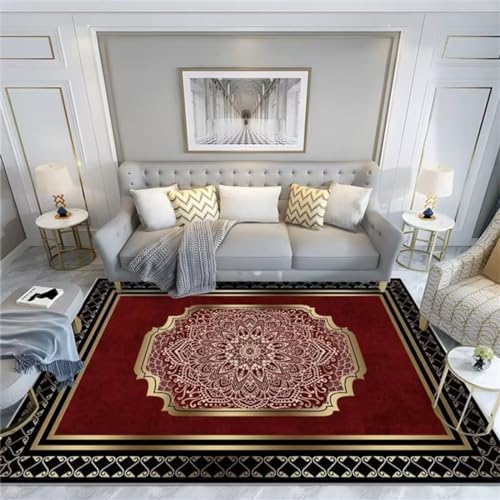 Tapis de cuisine lavable rouge antisalissure et antidérapant - 2