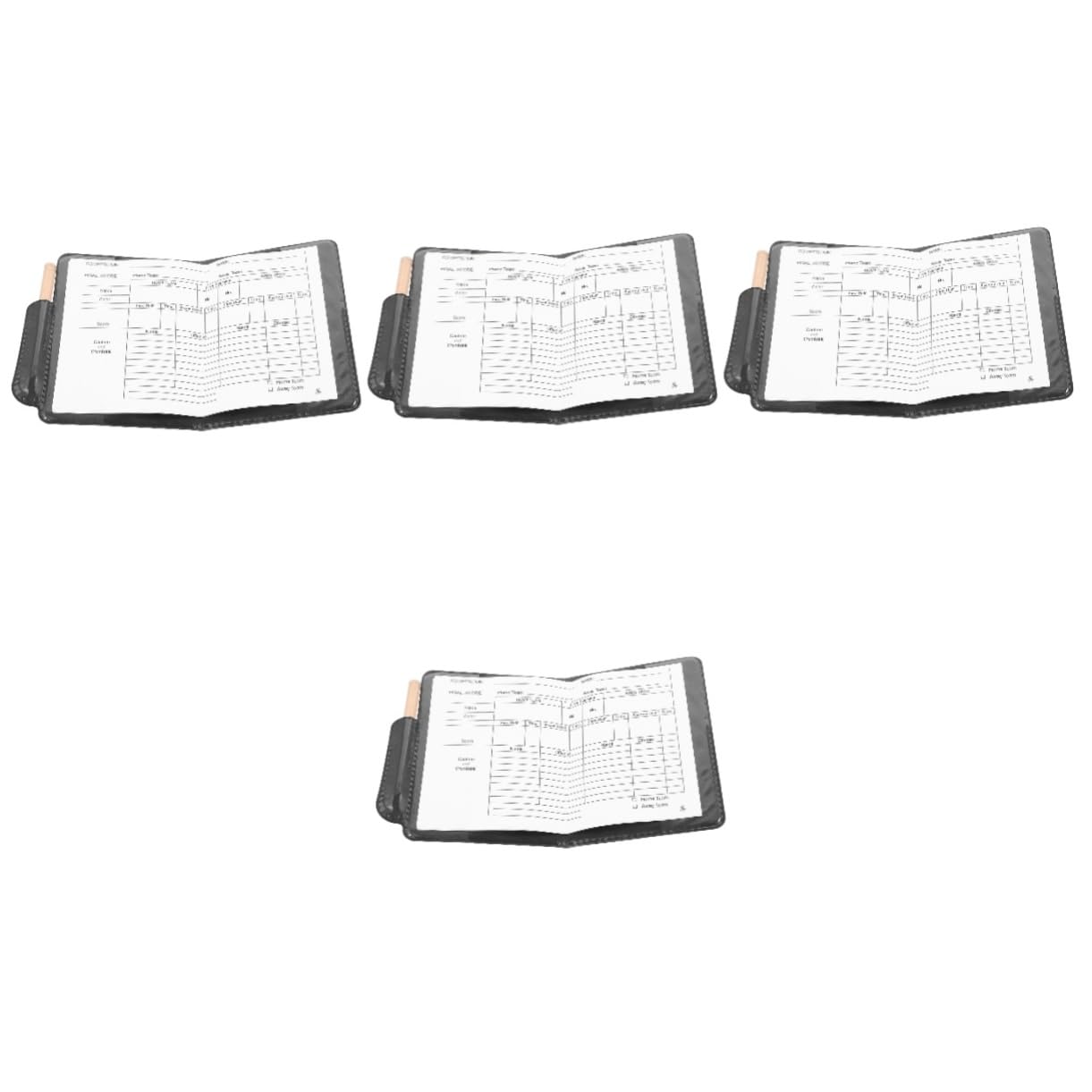 Toddmomy 4 Sets Referee Cards Soccer Referee Flag Kit Durable PVC Leather Wallet Lightweight for Matches Perfect for