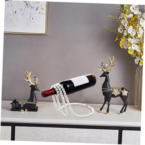 Soporte para botellas de vino de hierro para mesa miniatura 3