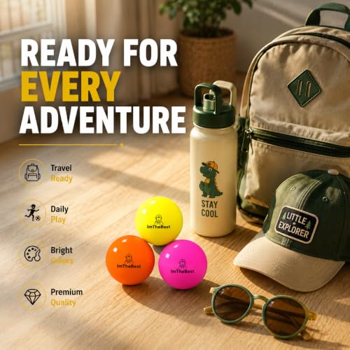 Image of ImTheBest Cricket Wind Ball Set Pack of 6, Rubber Cricket Ball for Galli Cricket /Practice Match & Fun Matches