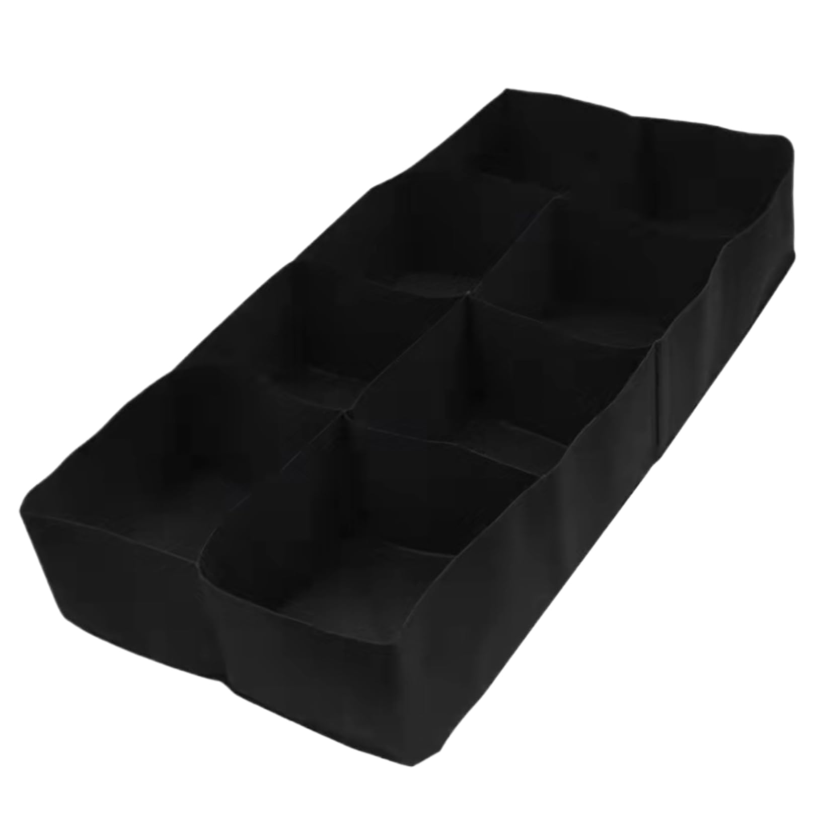 Pesoncarl Grow Bags, Rectangular Fabric Raised Garden Bed, 8 Grids Potato Planter Breathable Non Woven Fabric Planters Grow Bags for Vegetable Plants Flowers