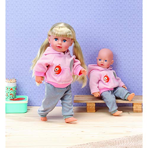 Zapf Creation 870044 Dolly Moda Sport-Outfit Pink, Puppenkleidung 39-46 cm – Bild 4