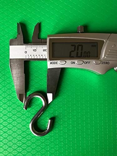 Tri Surge S Hook - Marine Grade 316 Stainless Steel 1.56" Long, 5/32" Thick Metal Hook For Hanging And Utility Use (4) #TOP3