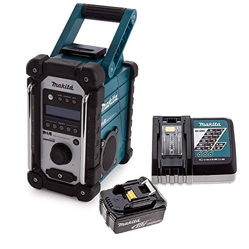 Makita DMR109 DAB 10.8v-18v LXT/CXT Job Site Radio + 1 x 4.0Ah Battery & Charger