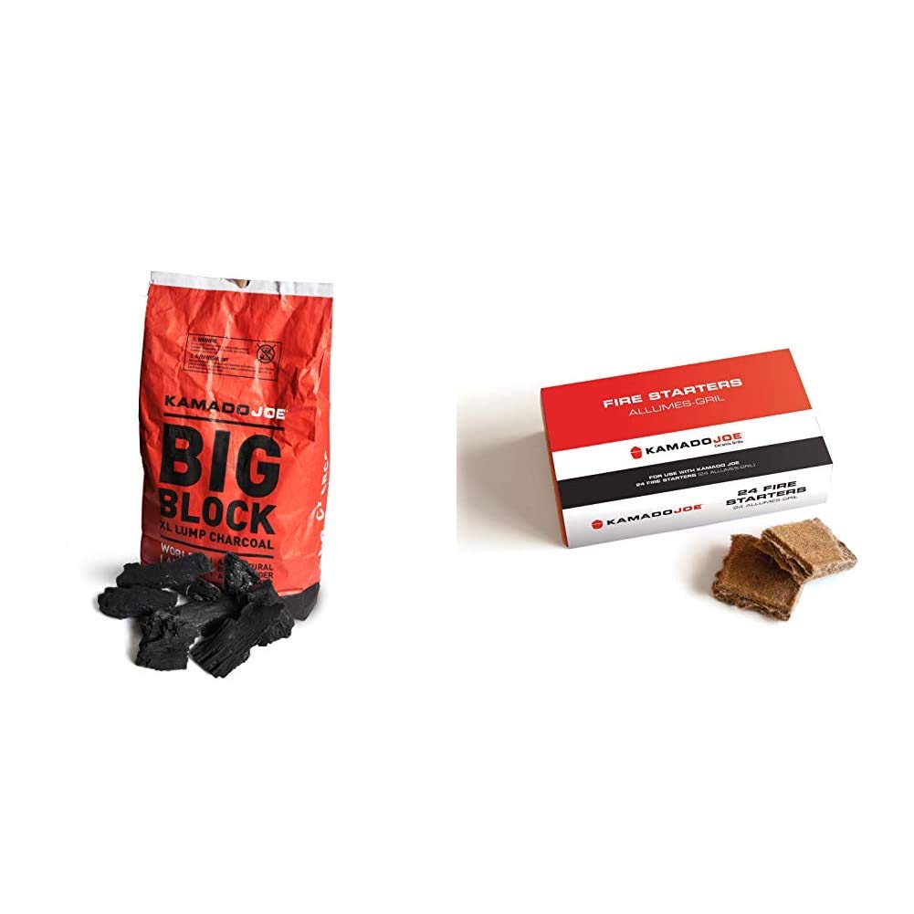 Buy Kamado Joe KJChar Big Block XL Lump Charcoal, 20Pound, Black