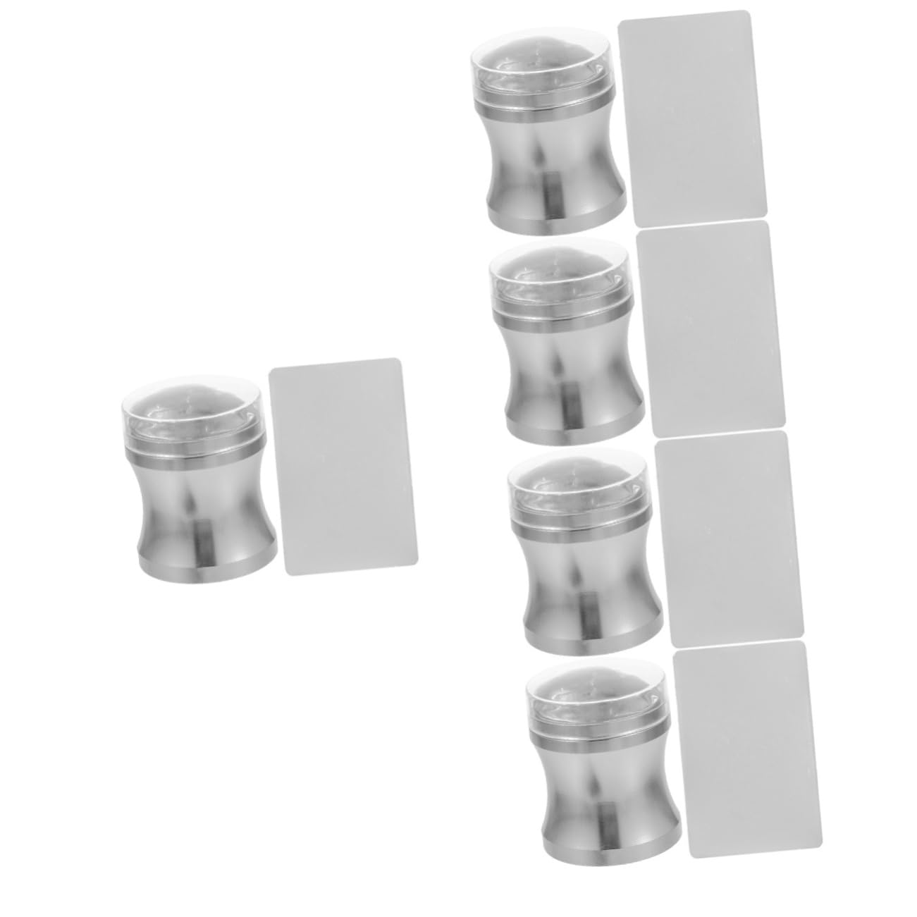 Mikinona 5 Set Di Stamper Per Nail Art Kit Per Nail Art Con Punta Francese Stamper Per Nail Art Stamper Per Nail Art Stencil Per Nail Art Facili Da Usare