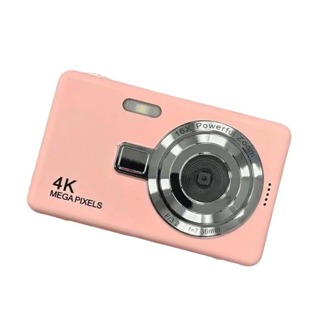 Elnwnnkc Digital Camera Card Cameras with 96MP 1080P Resolution Clearly Autofocused Vlog Camera for Artistic