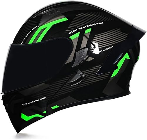 Casco modular de motocicleta abatible de cara completa, doble visera integrada para adultos, hombres y mujeres, ciclomotor, carreras callejeras,