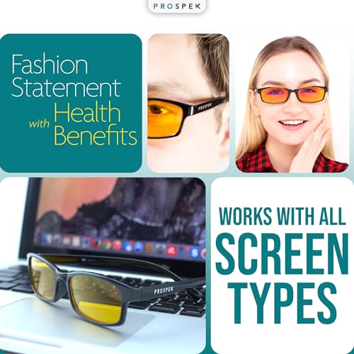 Image of Prospek Blue Light Glasses - Eye Strain Relief, Anti Glare