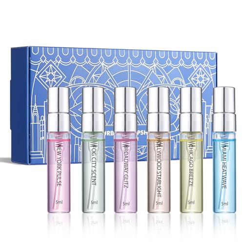 Urban Snapshot Set de Perfumes para Mujeres y Hombres - 6 x 5ml Perfumes de Larga Duración - Colección de 6 Fragancias Unisex con Estuche Regalo