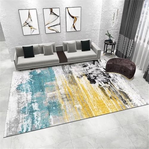 Tapis de salon au design de couleur désordonné pour sublimer la chambre bebe