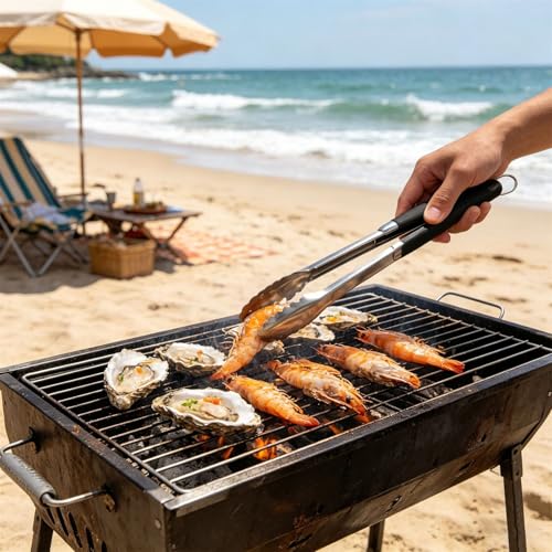 Set de utensilios para barbacoa de acero inoxidable miniatura 4