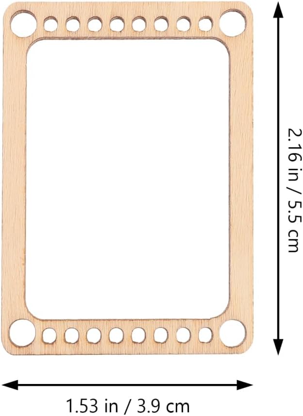 EXCEART Mini Weaving Board Wooden Loom Compact Portable Handcraft Tool for Creative Arts and Crafts Small Braided Frame for on-The-Go Weaving Projects