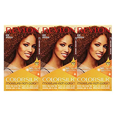 Revlon Colorsilk Moisture Rich Hair Color, Golden Brown No.73, 3 Count