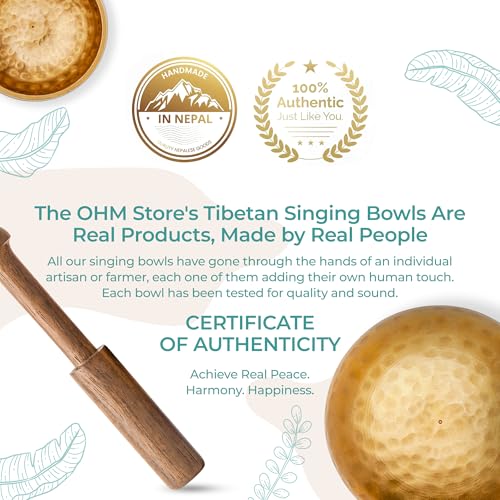 Ohm Store FLAGSHIP-BOWL Tibetan Singing Bowl Set — Meditation Sound Bowl Handcrafted In Nepal thumb #5