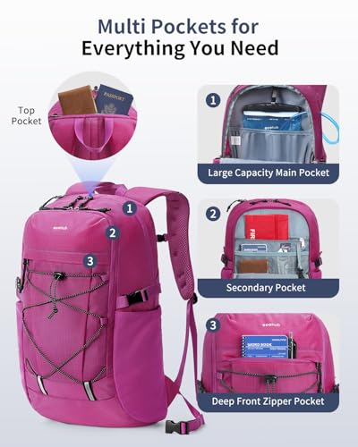 ECOHUB Mochila de Senderismo 30L Resistente al Agua para Hombre y Mujer miniatura 4