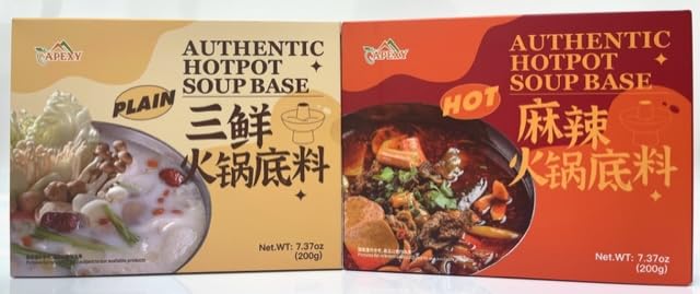 Apexy Authentic HotPot Soup Base, Hot, Rich...
