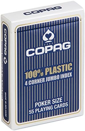 Copag Poker Size Jumbo Index Single Playing Cards Deck (Blue Back)