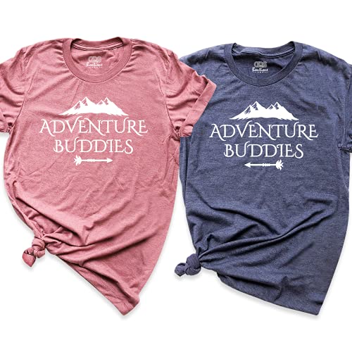 Adventure Buddies Couples Shirts, Matching Vacation Shirt, Summer Camp Shirt, Outdoor Shirt, Nature Trip Shirts, Travel Buddies Shirts, Couple Buddy Tee, Best Travel Shirts, Pack of 1