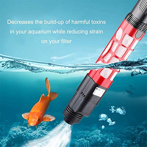 JSZ Electric Aquarium Cleaner, Fish Tank Automatic Gravel Cleaner Sludge Extractor, Aquarium Cleaner