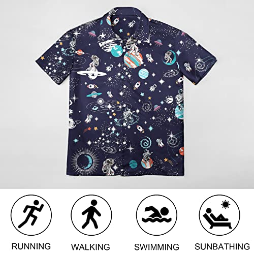 HUGLAZY 80s 90s Outfit Hawaiian Shirt for Men Big and Tall Short Sleeve Button Down Shirts Funny Party Outfit 6