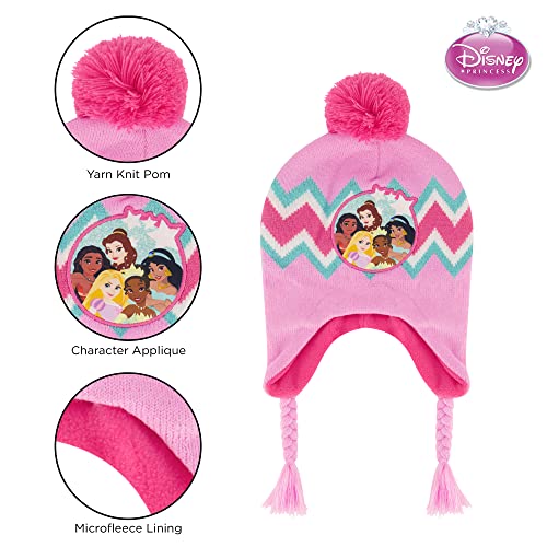 Disney girls Toddler Winter Hat and Mittens Set Ages 2-4 Or Princess Hat and Kids Gloves Set for Ages 4-73