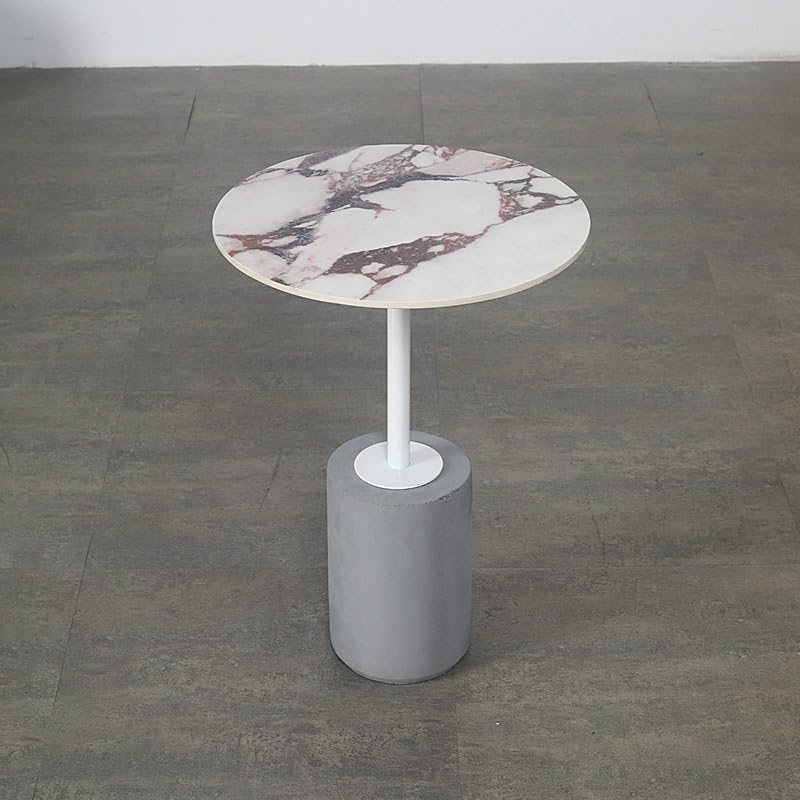 Table basse ronde salon mode nordique petite table d'appoint angle - 5
