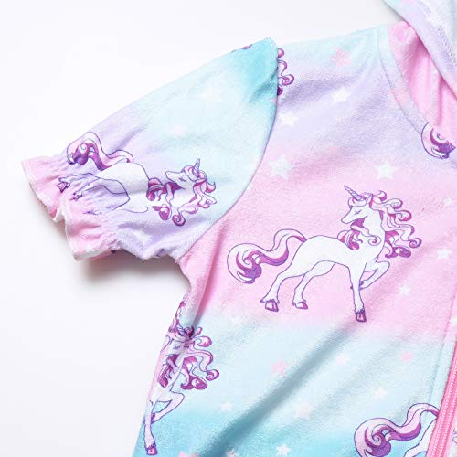 Image of QPANCY Girls Long Sleeve Dresses Unicorn Mermaid Cat Swing Fall Winter Clothes