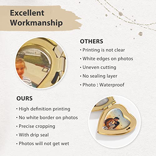 Personalized Necklaces For Women Pendant Necklace Customized And Engraved Name Necklace Locket Necklace Memorial Necklace Mothers Day Gifts (Gold2) #TOP2