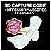 U by Kotex Unscented Heavy Absorbency Fitness Ultra Thin Pads with Wings, 13 Count