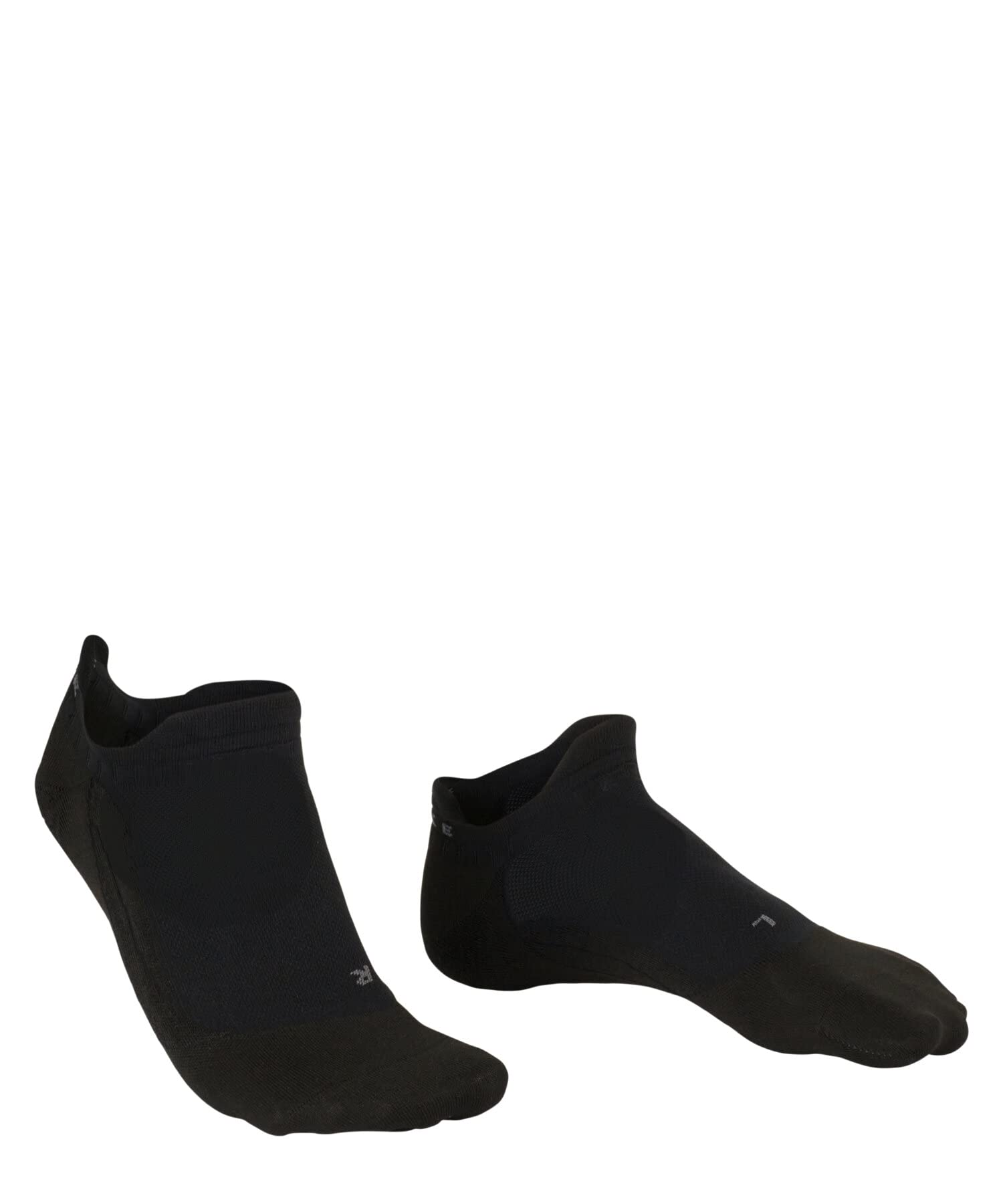 FALKE Men's GO5 Invisible Golf Socks, Breathable Quick Dry, No Show Length, Light Cushion, Ultra Lightweight, Black (Black 3000), 10.5-11.5, 1 Pair