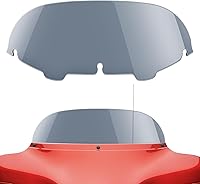 Vista 1 de Amazicha Deflector de viento de 7 pulgadas para parabrisas de murciélago con tinte de humo 96-13 compatible con Harley Davidson Touring Electra