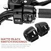 Handlebar Switch Kit Switch Housing W/Button Cover Cap Fits for Harley 2002-2017 VRSC/1996-2012 Sportster/1996-2011 Dyna Softail/1996-2013 Road King Models(Black)