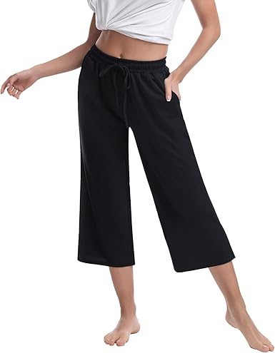 black cropped trousers women