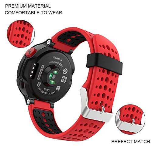 FunBand kompatibel mit Garmin Forerunner 235 Armband, Silikon Replacement Uhrenarmband f&uuml;r Garmin Forerunner 235/235 Lite/220/230/620/630/735XT/Approach S20/S5/S6 Smart Watch