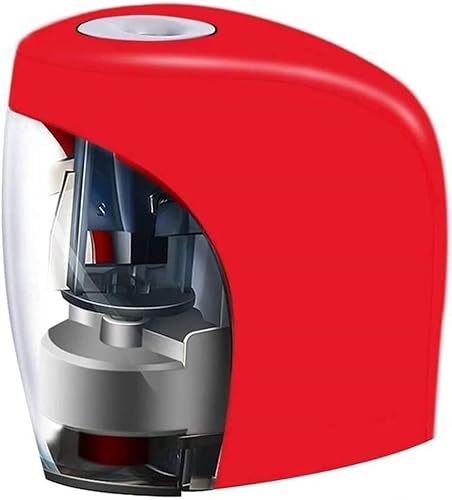 JITEM Sacapuntas sacapuntas eléctrico portátil y automático, funciona con pilas, suministros escolares para estudio y dibujo para oficina en casa,